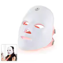 RootGlow Glow Mask - 7 Color LED Face and Neck Mask front view
