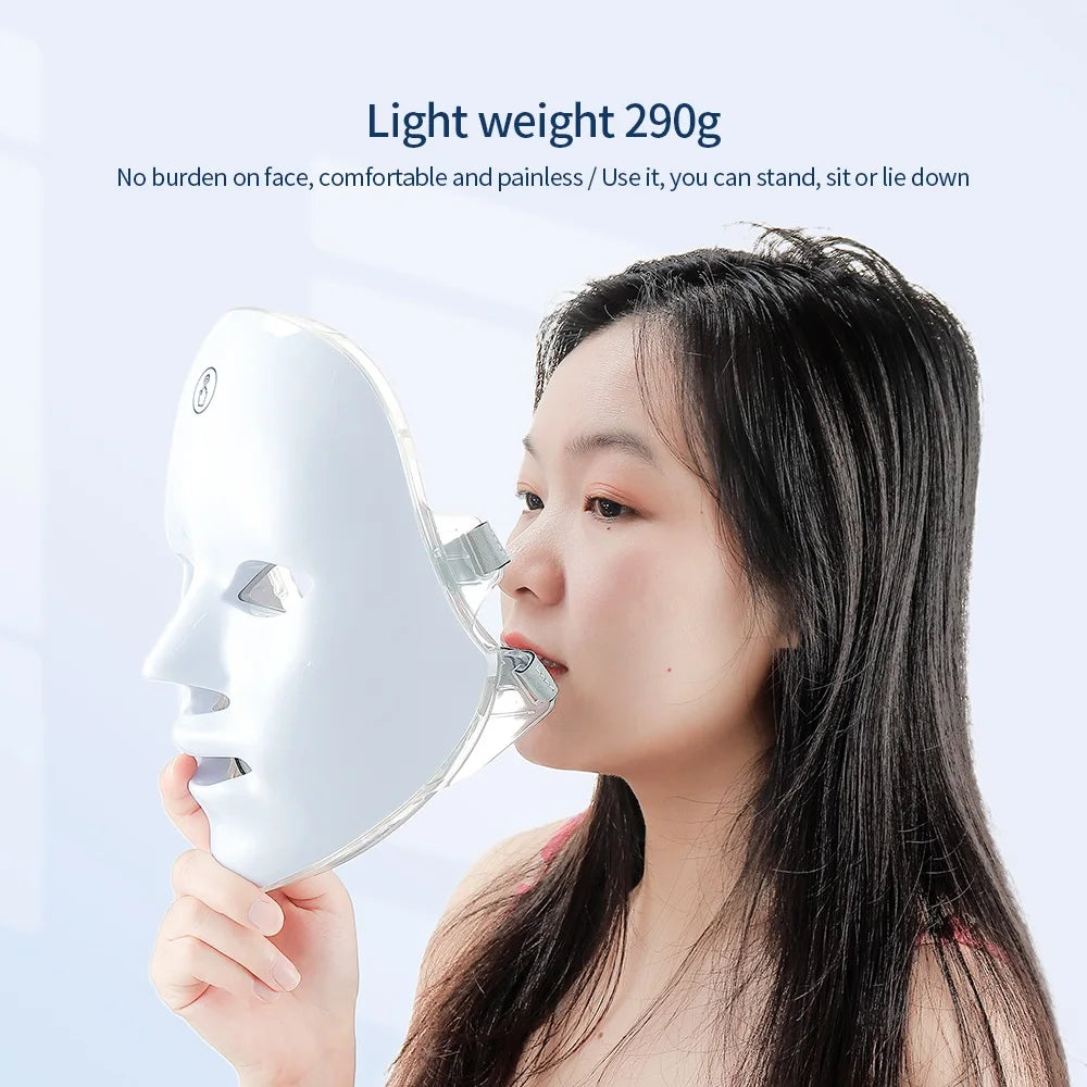 RootGlow Glow Mask being worn